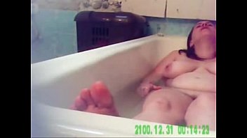 masturbating bath cam catches girlfriend in hidden Catfight belly punching 2 vs 1