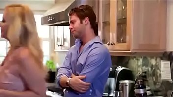 in s son and gropes kitchen Dark pussy lips solo