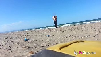 north brianna peter beach Slutty amateur gets sucking deep on dick in front of her friends
